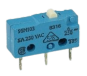 Honeywell 9SM103 5A subminiature Microswitch with bar actuator - limited stock still available
