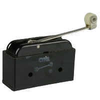 Saia-Burgess CYMR Microswitch with reverse action roller lever actuator
