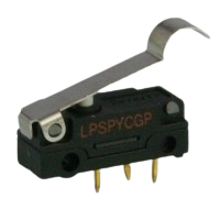 Saia-Burgess LPSPYC-GP low profile series subminiature Microswitch with integral lever