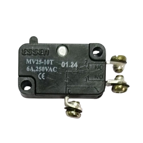 Essen MV25-10T 6A high-temperature miniature Microswitch with plain plunger actuator