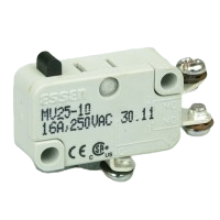 Essen MV2510 16A miniature Microswitch with plain plunger actuator