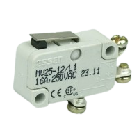 Essen MV25-12L1 16A miniature Microswitch with screw terminals & 14mm plain lever