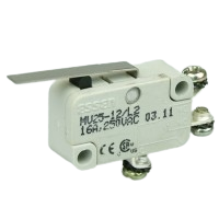 Essen MV25-12L2 16A miniature Microswitch with 27mm plain lever actuator
