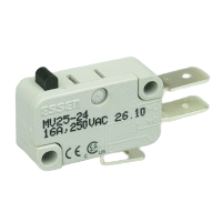 Essen MV2524 16A miniature Microswitch with plain plunger actuator