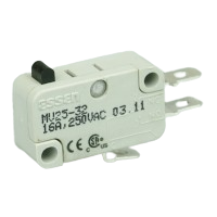 OBSOLETE Honeywell V3-9001M-D8 2a Microswitch with plain plunger