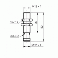 Contrinex DW-AD-509-M30-320 Inductive Sensor