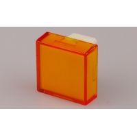 TH 15 x 15mm transparent orange flat lens for...