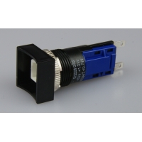 TH25 18 x 18mm straight bezel latching switch...