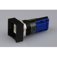 TH25 18 x 18mm straight bezel latching switch...