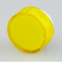 TH 15mm dia IP67 transparent yellow flat lens...