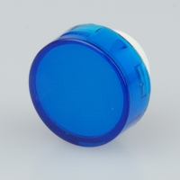 TH 15mm dia IP67 transparent blue flat lens f...