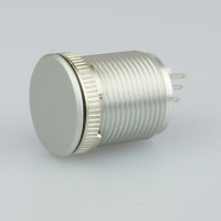 TH70 18mm dia flush bezel silver Piezo switch