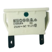 Arcolectric C480FA green 240V Panel Mount Indicator Light (white body)