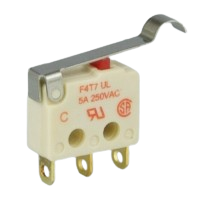 Saia-Burgess F4T7YC-GP-UL 5A ultraminiature Microswitch with cam-follower lever & GP contacts