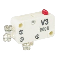 Saia-Burgess V3-UL 10A miniature Microswitch with plain plunger actuator