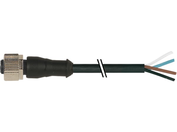 Baumer CAM12.A4-11230334 2m Cable with open-ended wires