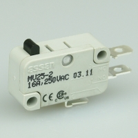 OBSOLETE Saia-Burgess VCSP-GP-UL 10a Microswitch with plain plunger & gold-plated contacts