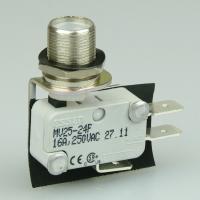 Essen MV2524F 16a pushbutton Microswitch with quick-connect terminals