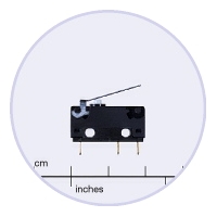 Saia-Burgess V4NCT7A1 5a Microswitch with 18mm lever 